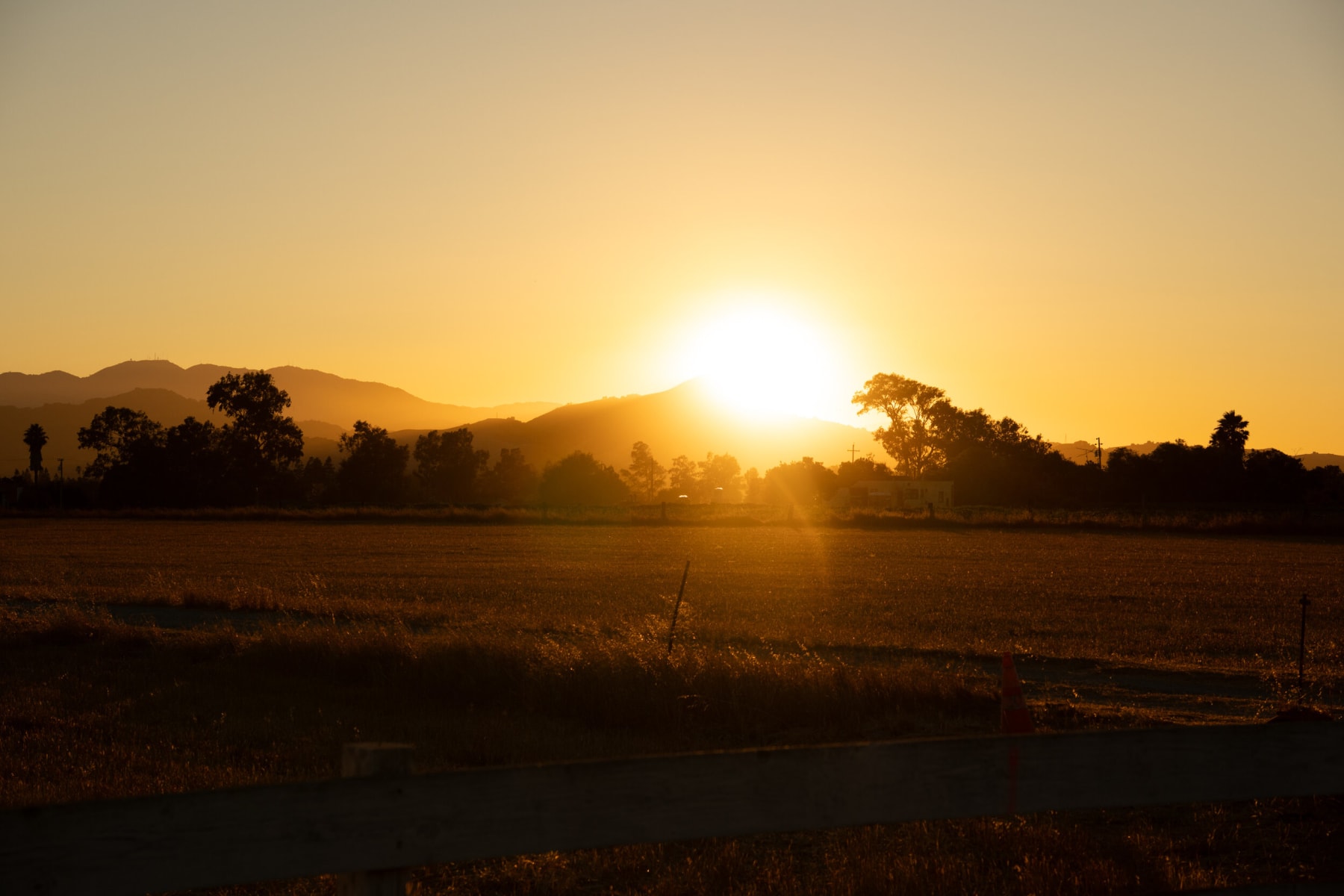 Sunset in California