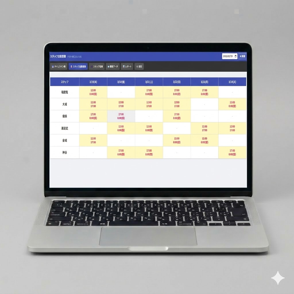スマホやPCで簡単管理