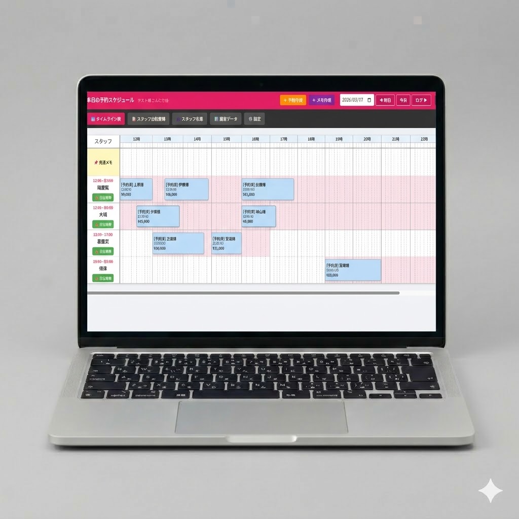 直感的な予約画面