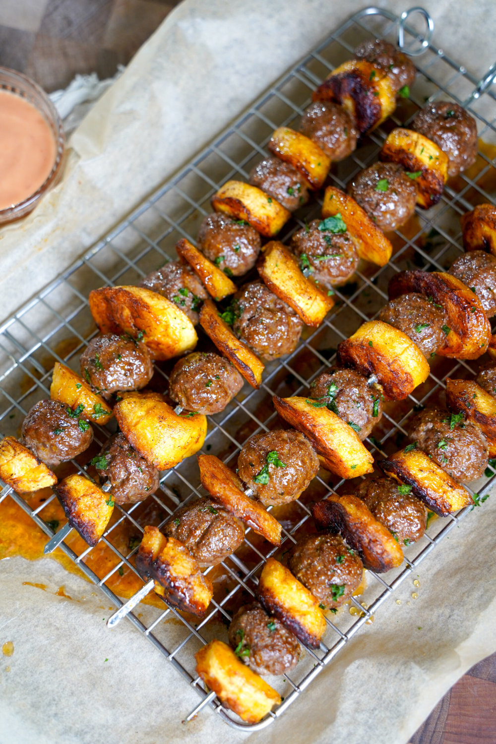 Beef Brochette & Plantain
