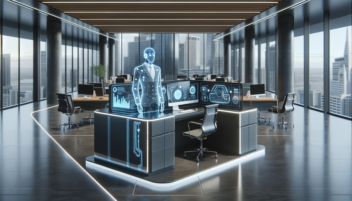 AI receptionist for small business assisting with customer inquiries.