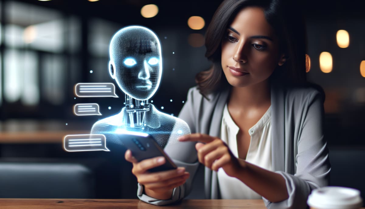 WhatsApp AI chatbot assisting a business owner in real-time
