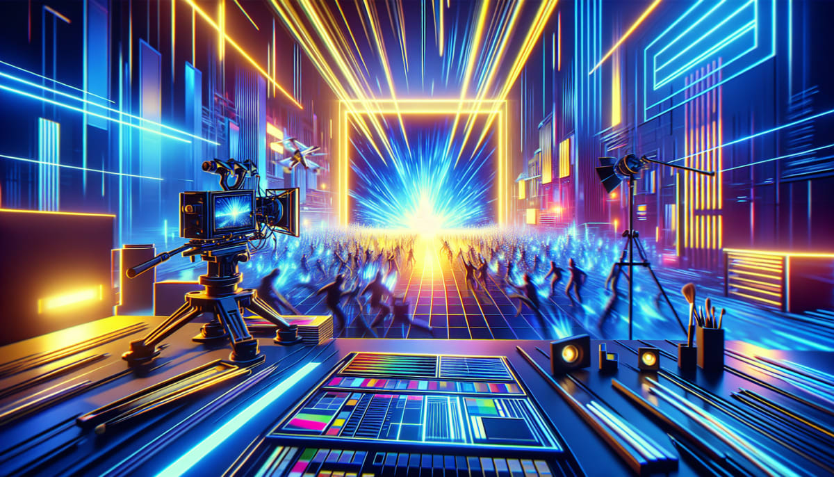 AI video generator creating a cinematic masterpiece with dynamic angles.