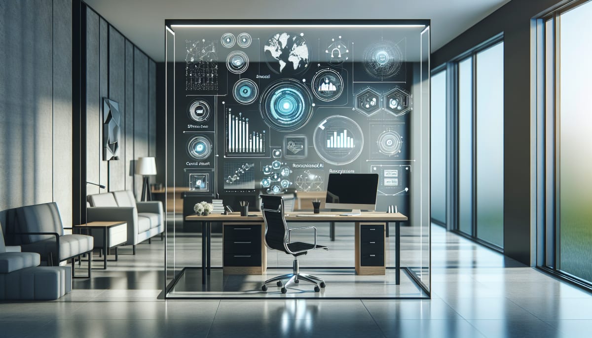 AI receptionist for small business assisting a client
