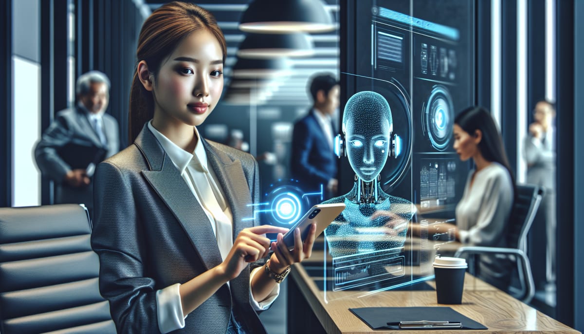 AI receptionist managing small business communications