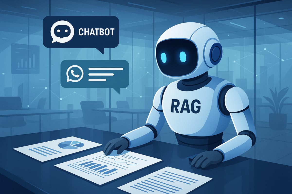 RAG chatbot for business streamlining customer support and document reading