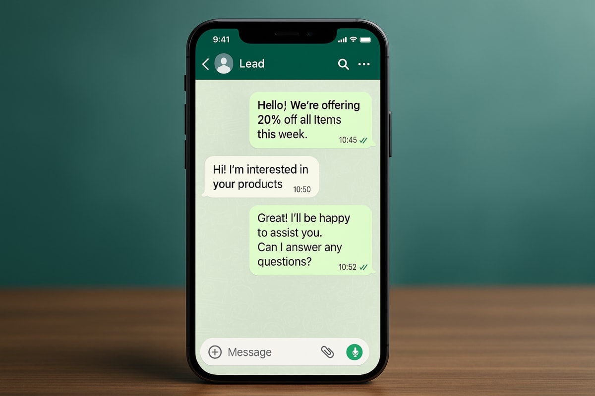 WhatsApp lead capture boosting customer engagement