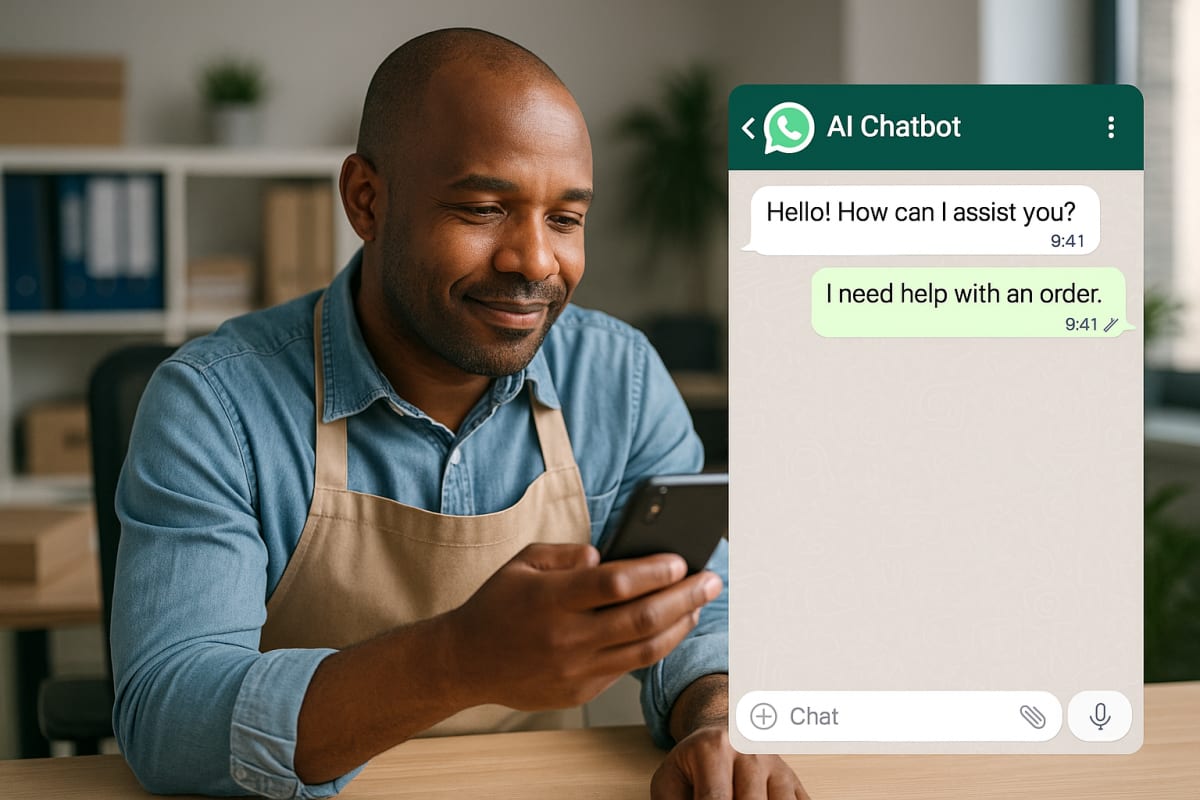 WhatsApp AI Chatbot streamlining small business operations