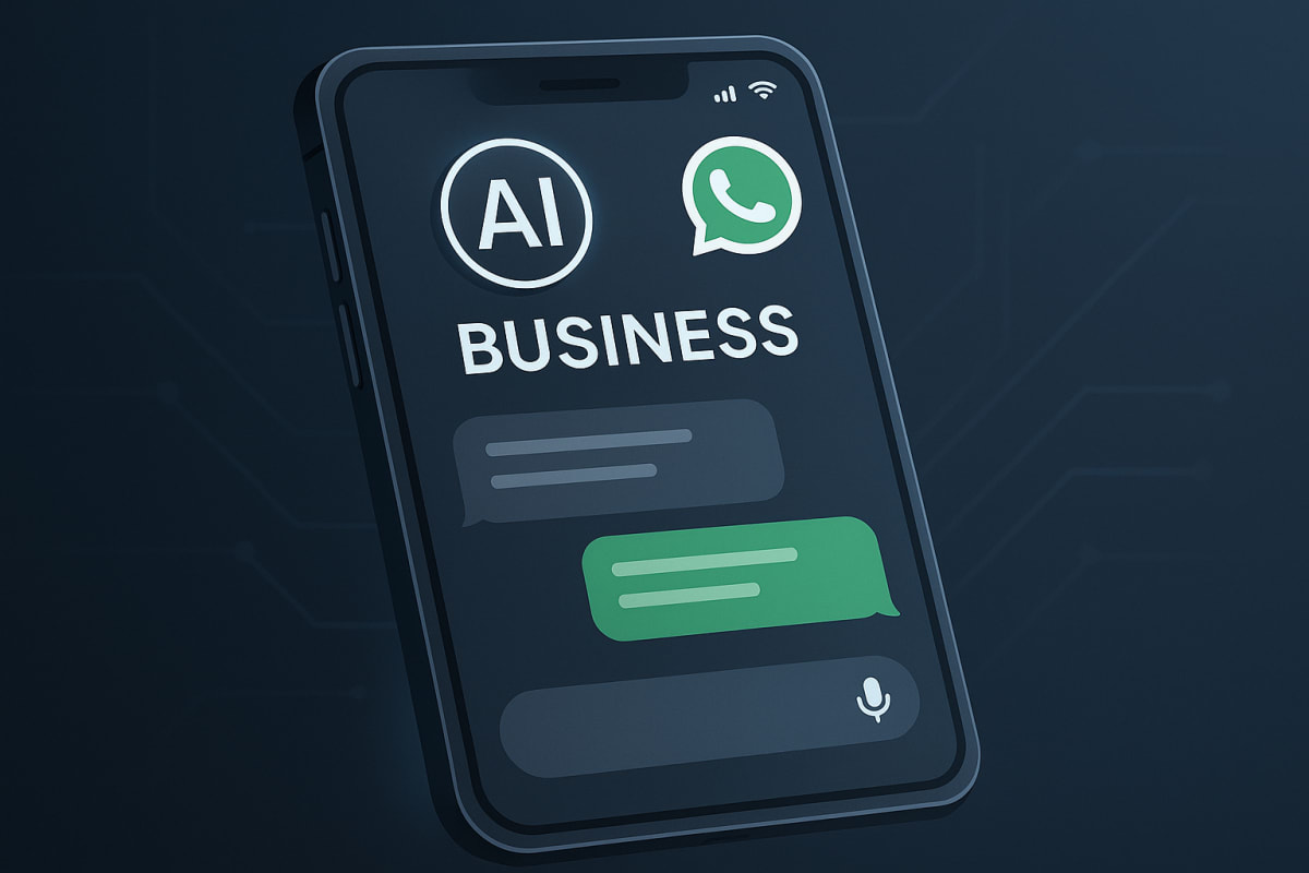 AI receptionist for small business illustration