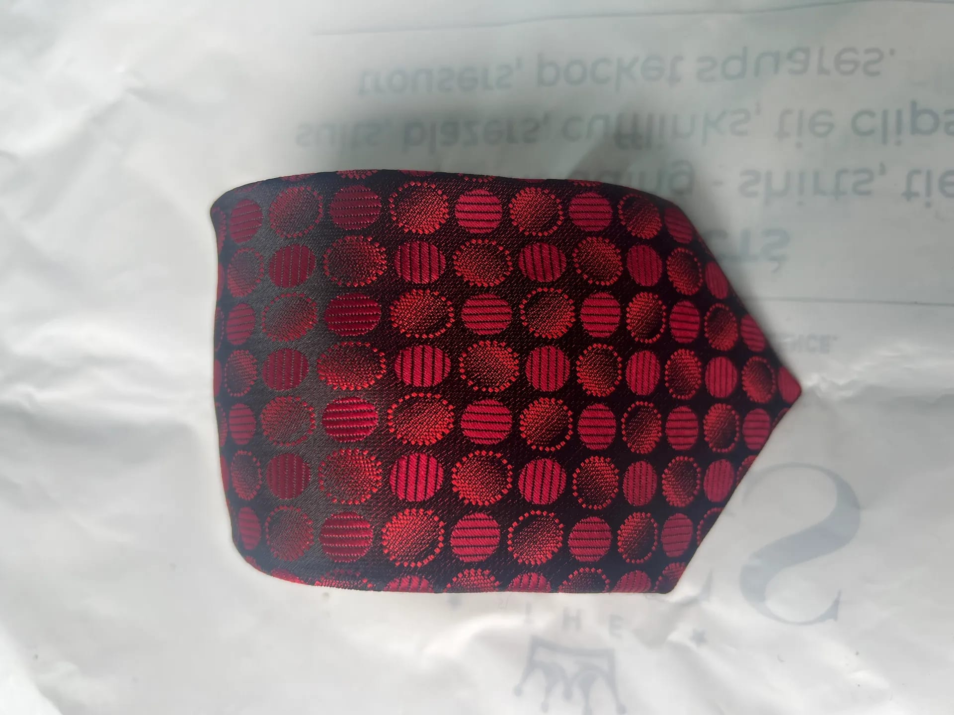 Red Dot Patterned Tie  - Image 1
