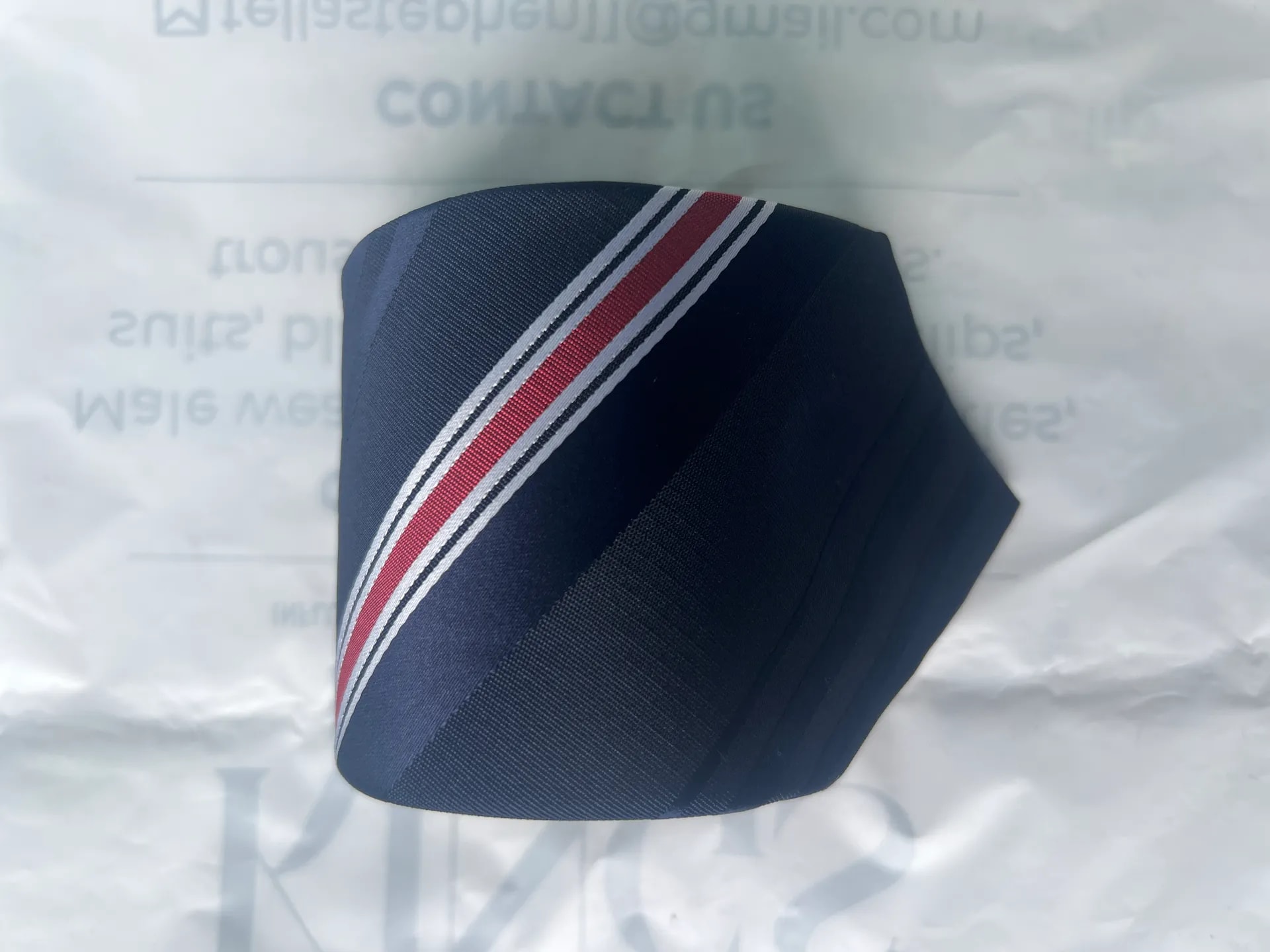 Classic Navy Stripe Tie - Image 1