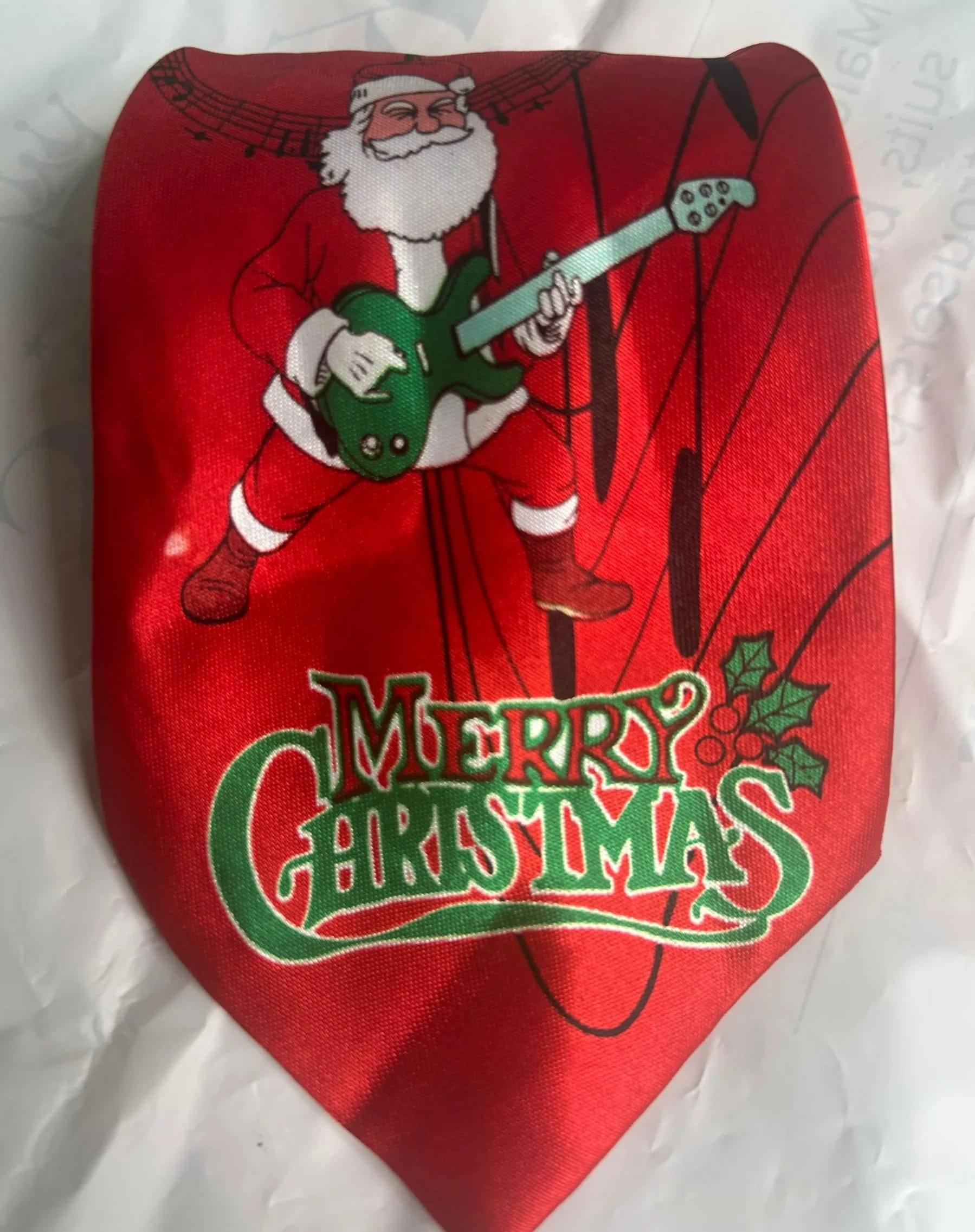 Rock & Roll Santa Tie