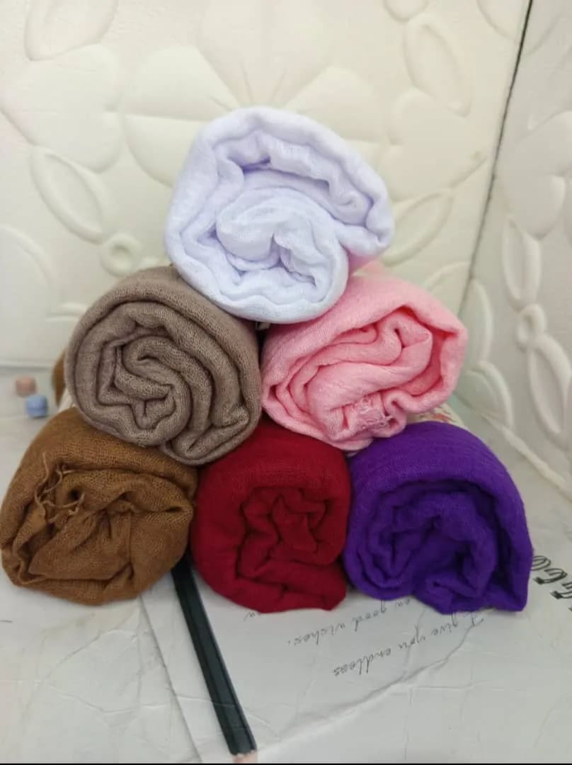 Crinkle cotton scarf  - Image 1