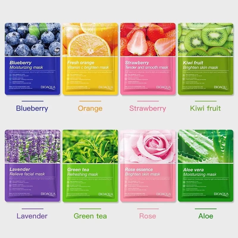Bioaqua 8in1 Fruit and Botanical Facial Masks