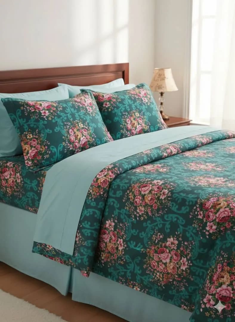 High quality student cotton bedspread with pillow case