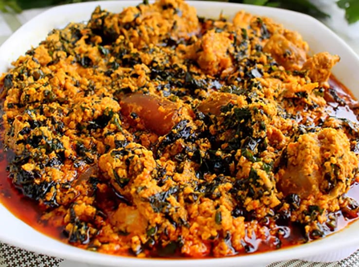 Poundo yam and Egusi soup  - Image 1