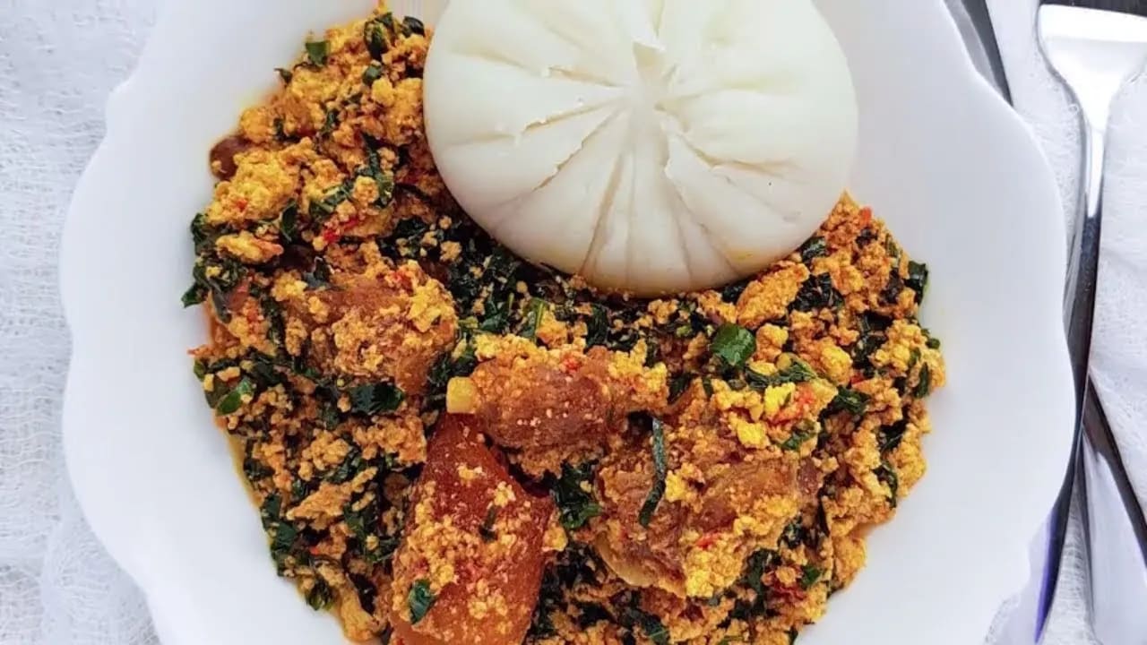 Semo and Egusi soup - Image 1