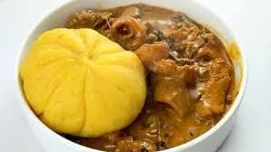 Eba and ogbono  - Image 1