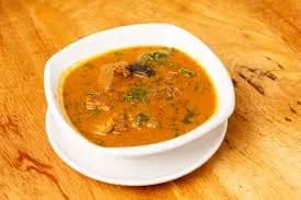 Poundo yam and  ogbono soup - Image 1