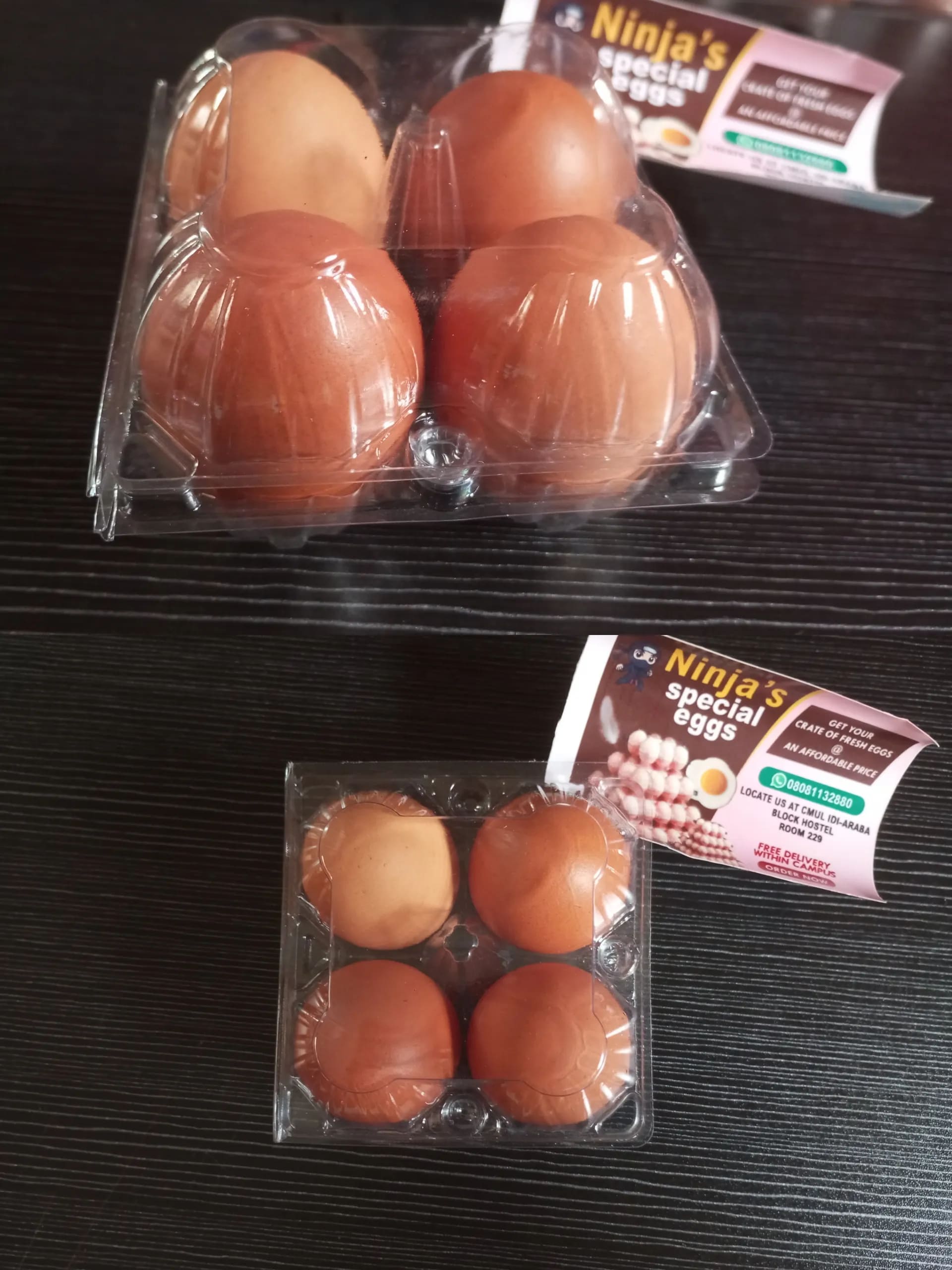 A Crate Of 4 Eggs  - Image 1