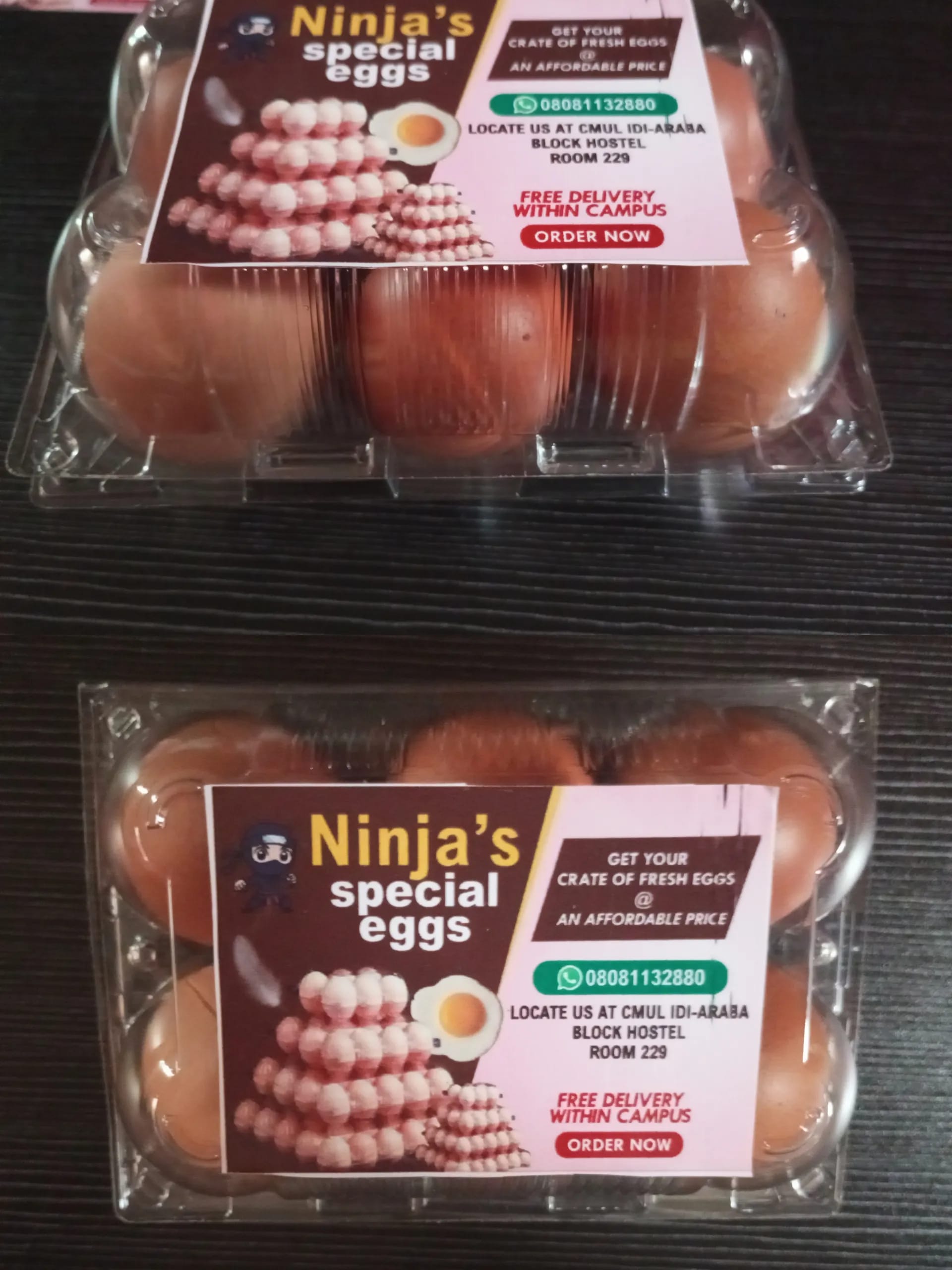 A Crate Of 6 Eggs  - Image 1