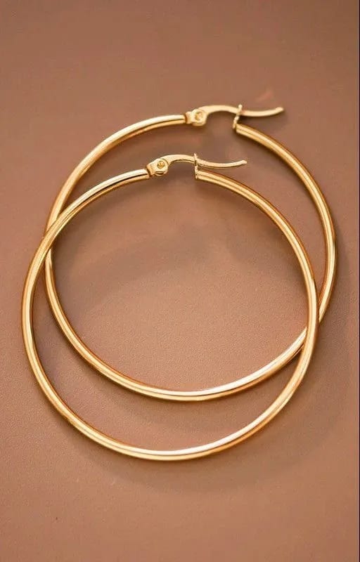 SAR hoop earrings 🌸