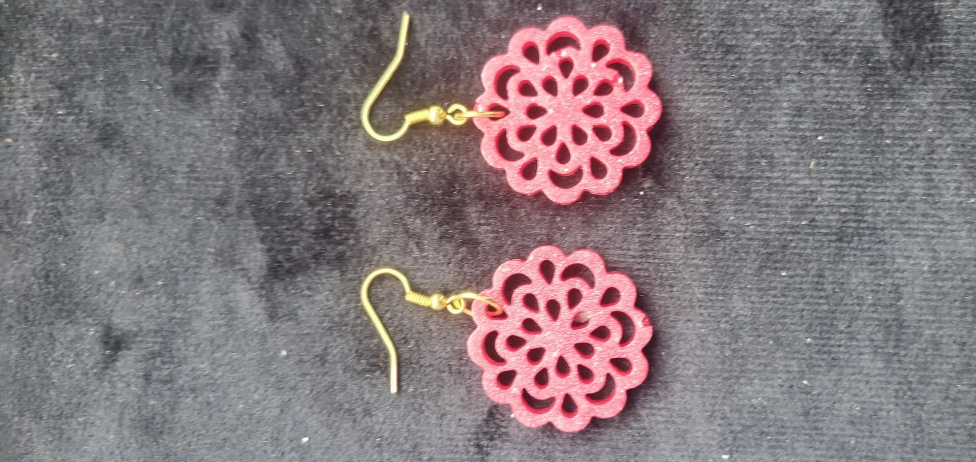Floral Resin earrings  - Image 1
