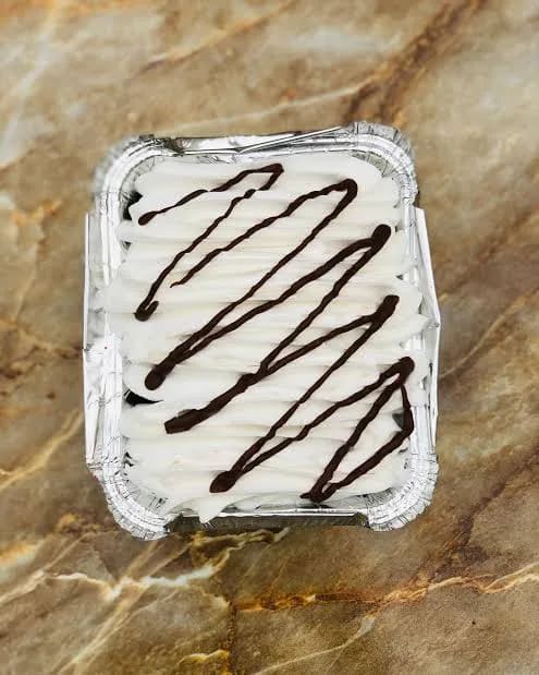 Frosted foil cake