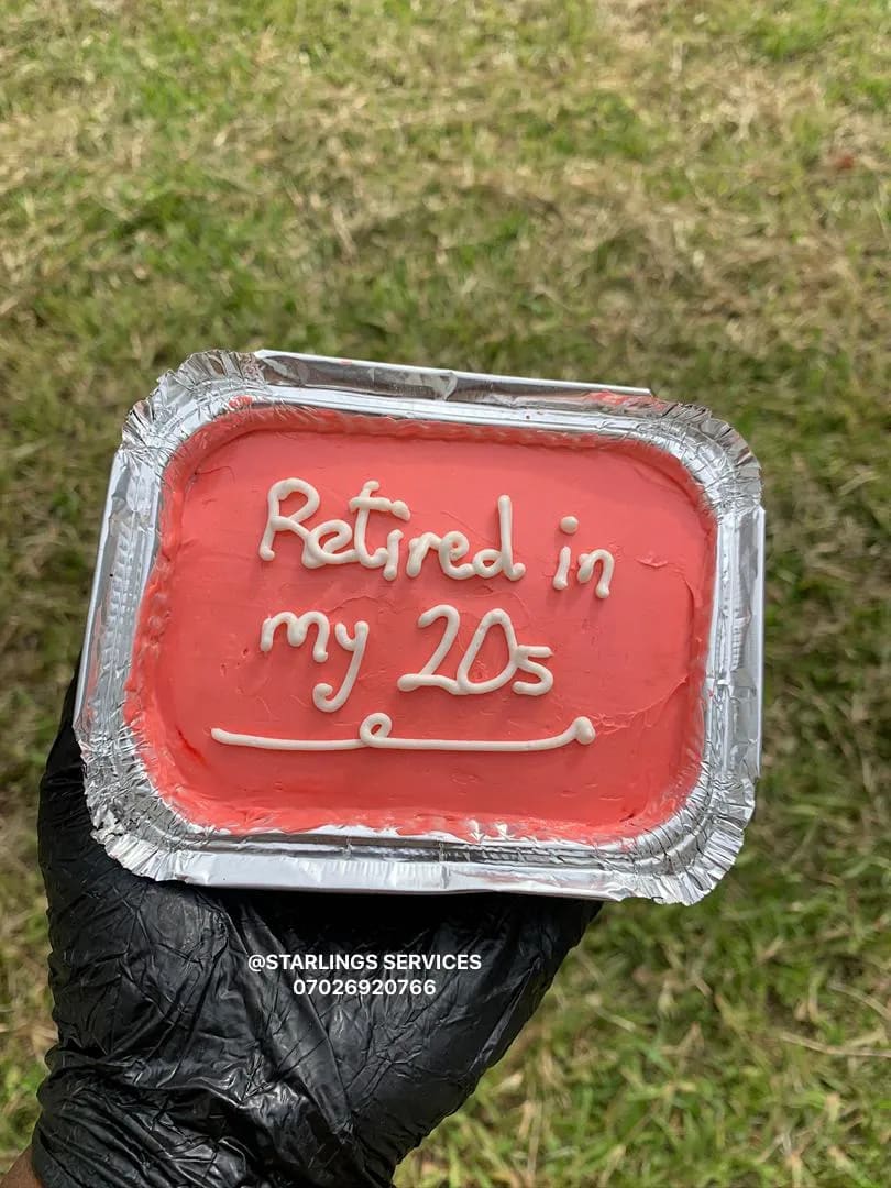 Inscribed foil cake (whipped cream) - Image 1