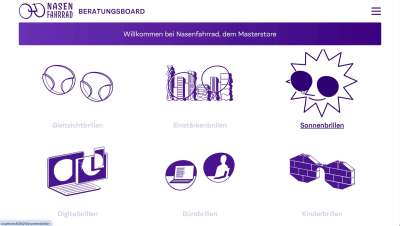 Beratungsboard - Optrician Sales Tool