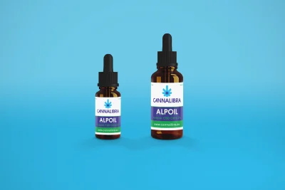 Mockup of bottled CBD Oil