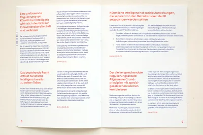 Layout example for Maic Brochure