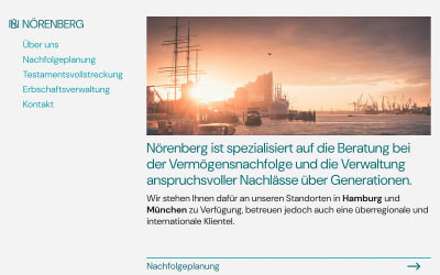 Nörenberg Office Website Design
