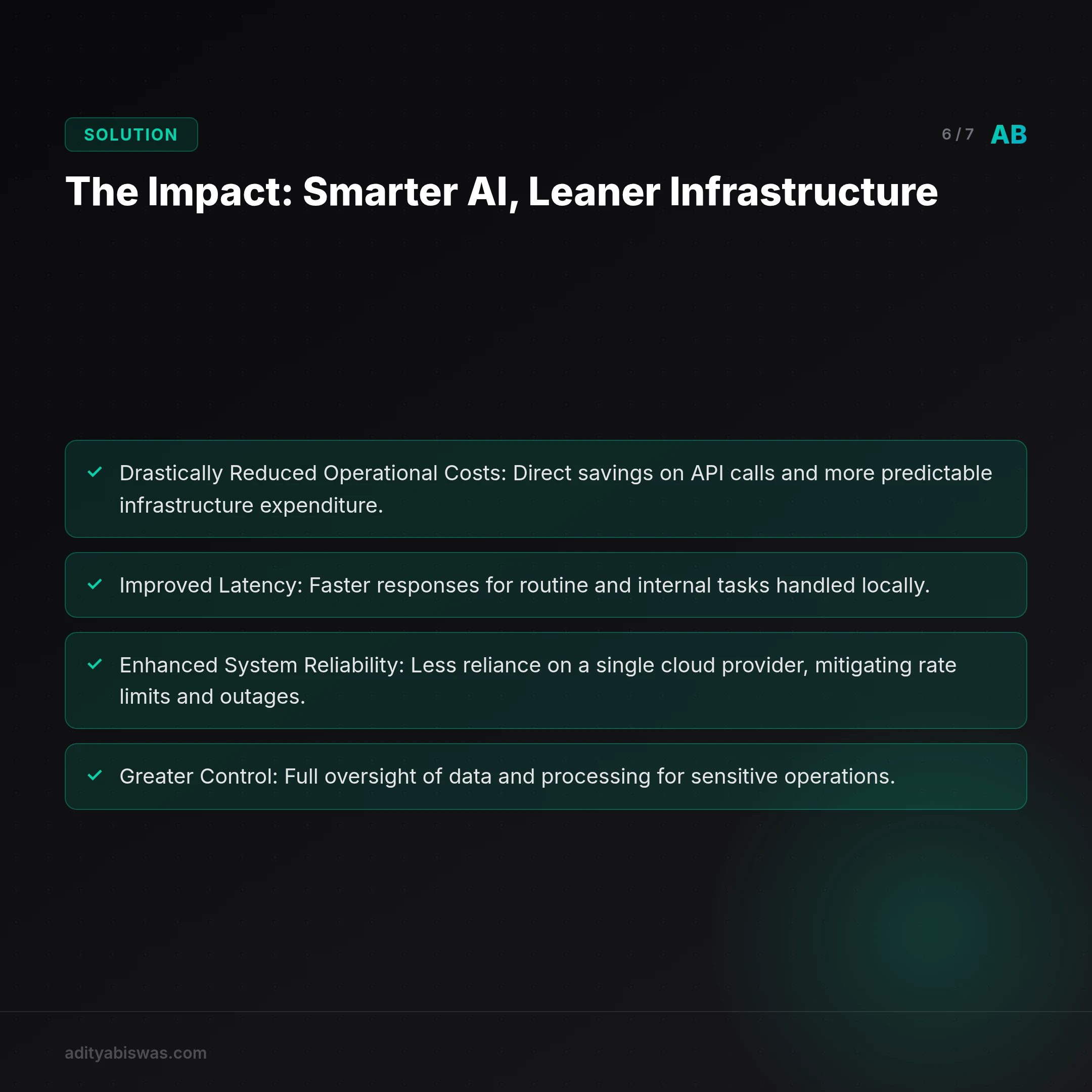 ## The Impact: Smarter AI, Leaner Infrastructure