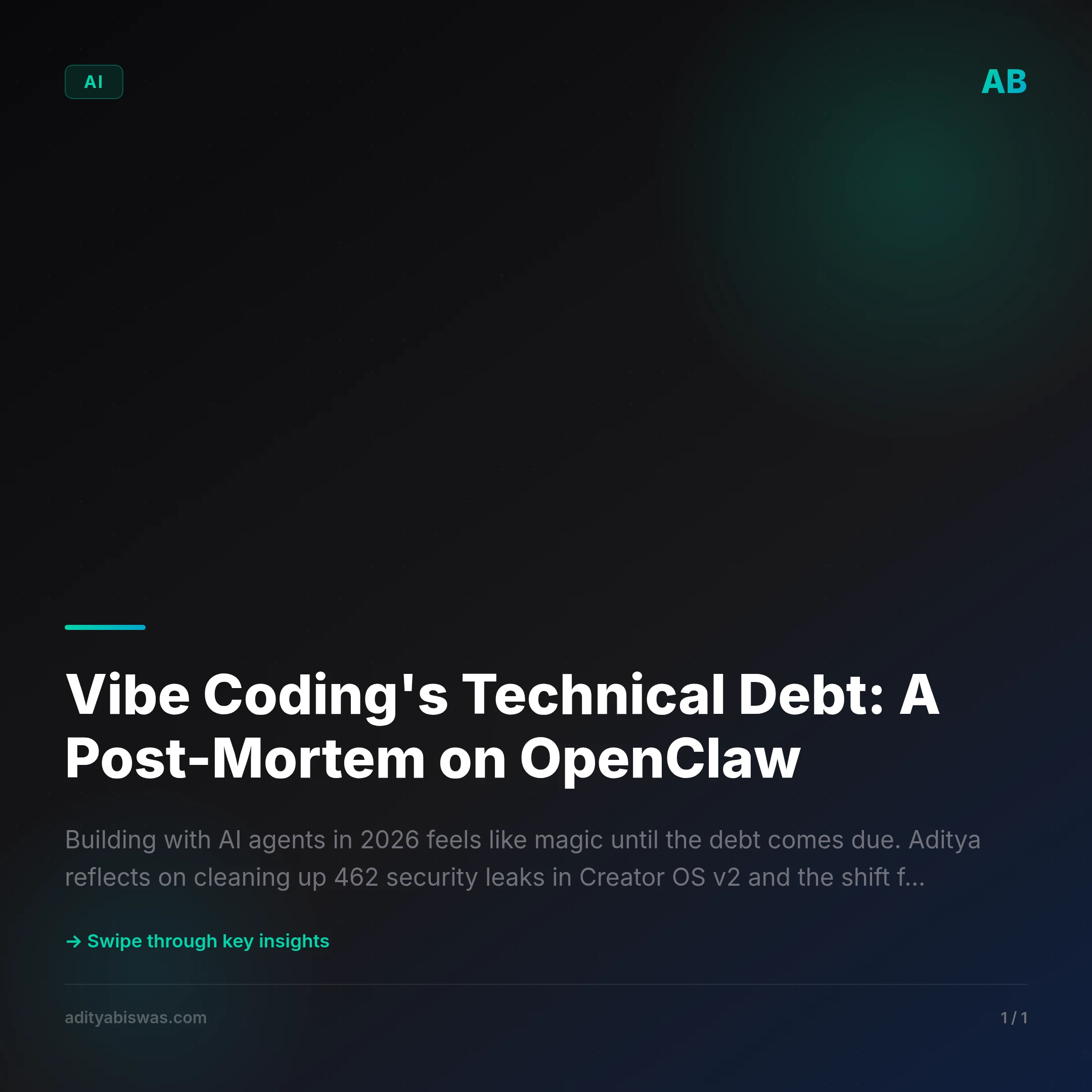 Vibe Coding's Technical Debt: A Post-Mortem on OpenClaw