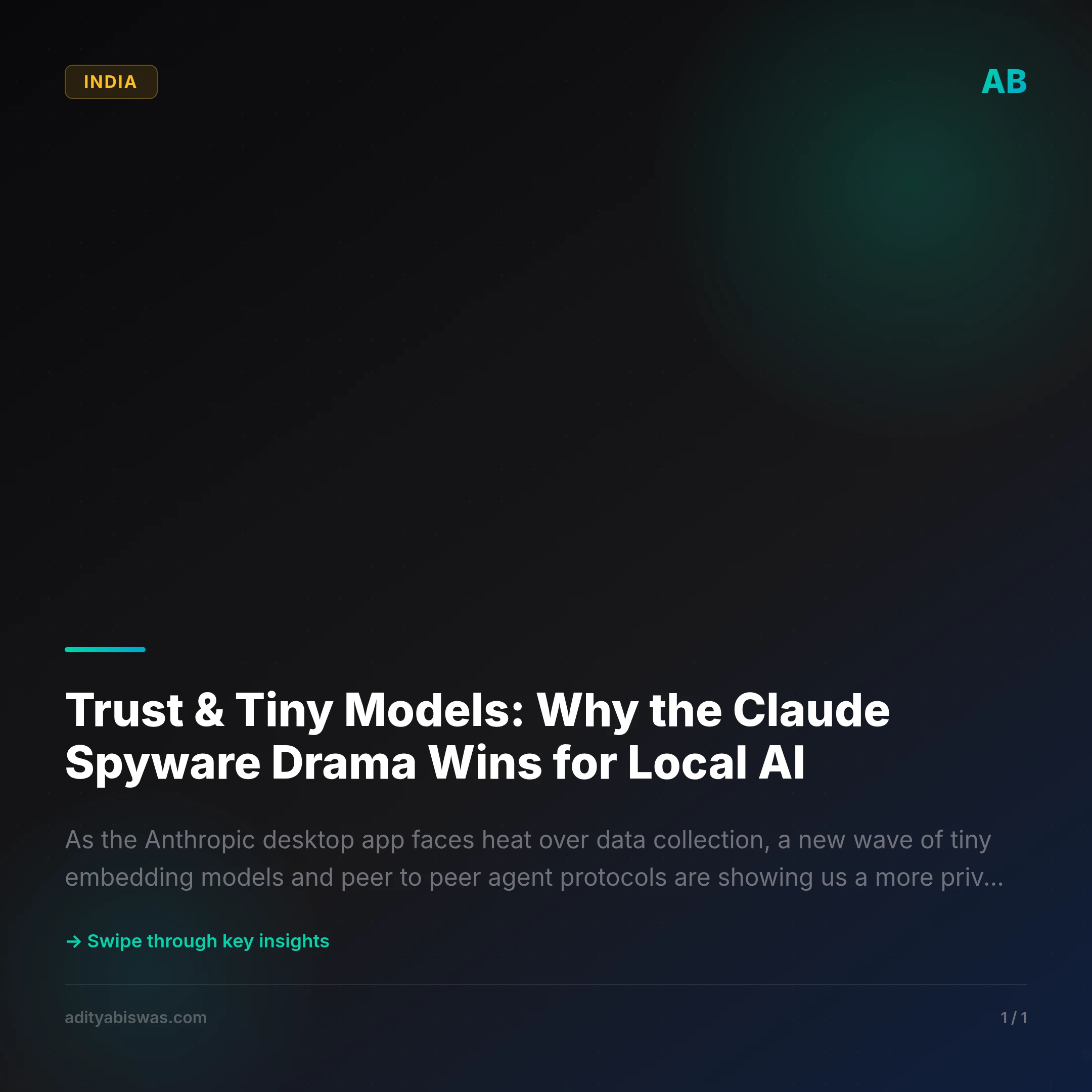 Trust & Tiny Models: Why the Claude Spyware Drama Wins for Local AI