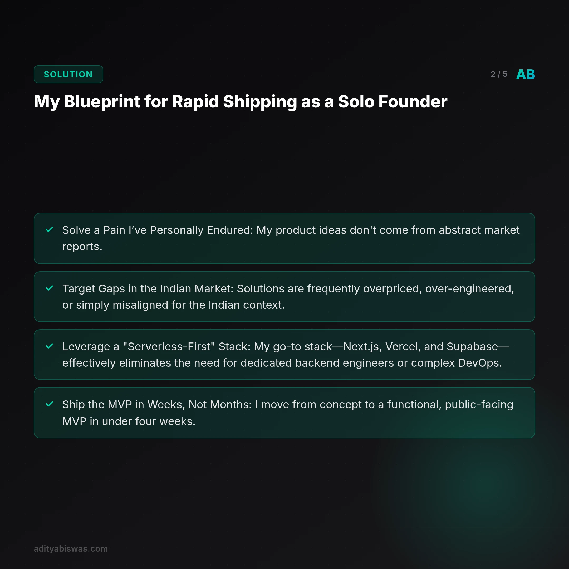 ## My Blueprint for Rapid Shipping as a Solo Founder