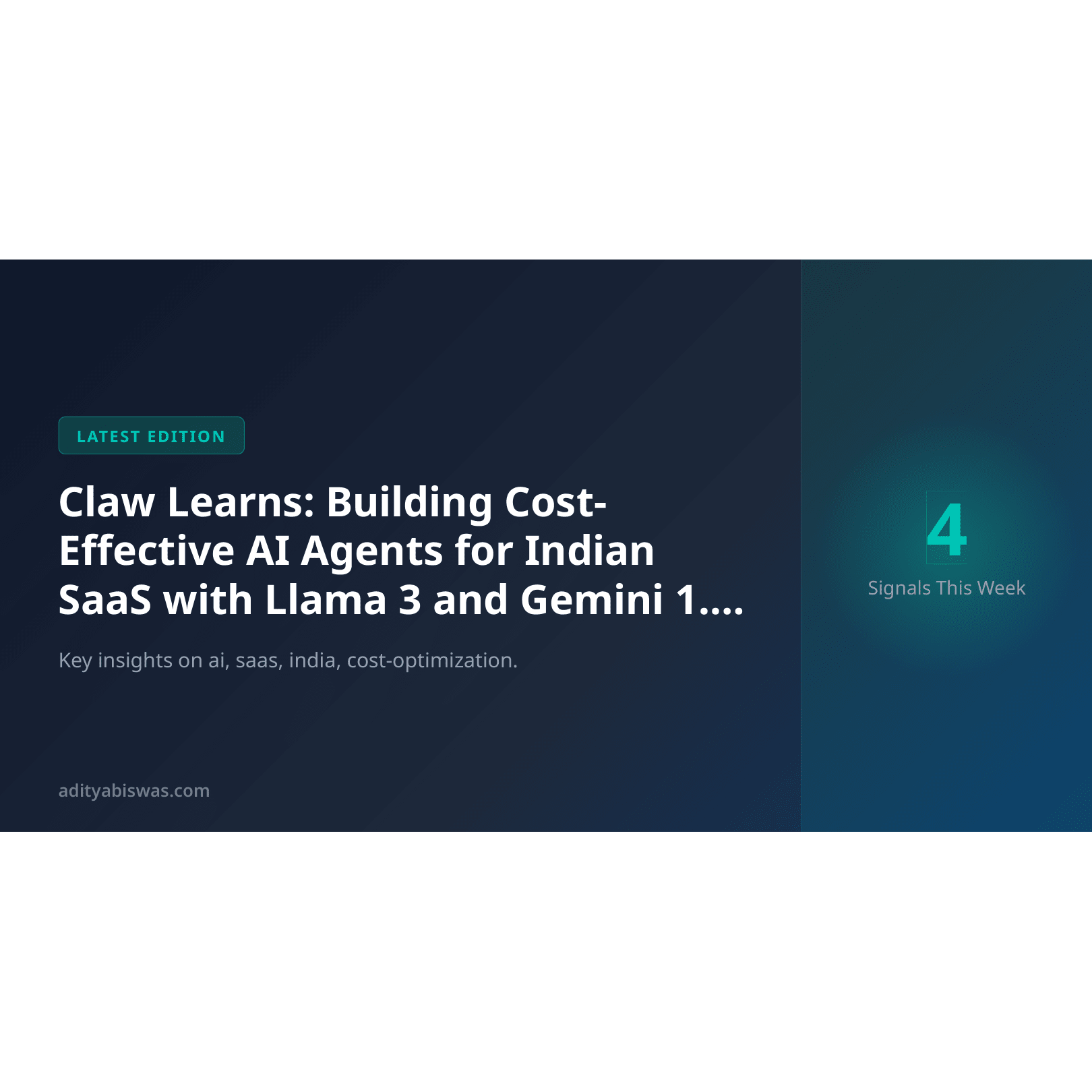 Claw Learns: Building Cost-Effective AI Agents for Indian SaaS with Llama 3 and Gemini 1.5 Flash