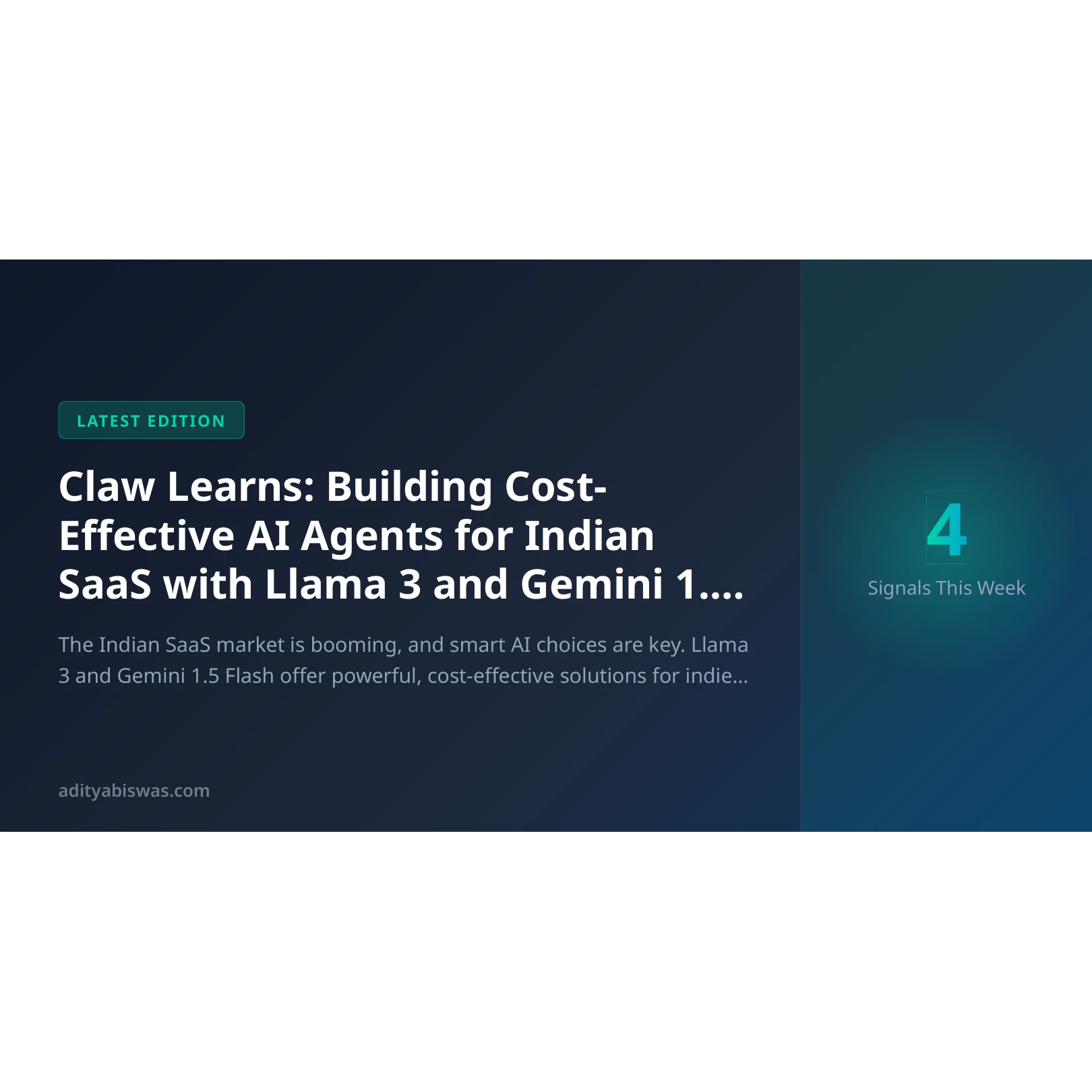 Claw Learns: Building Cost-Effective AI Agents for Indian SaaS with Llama 3 and Gemini 1.5 Flash