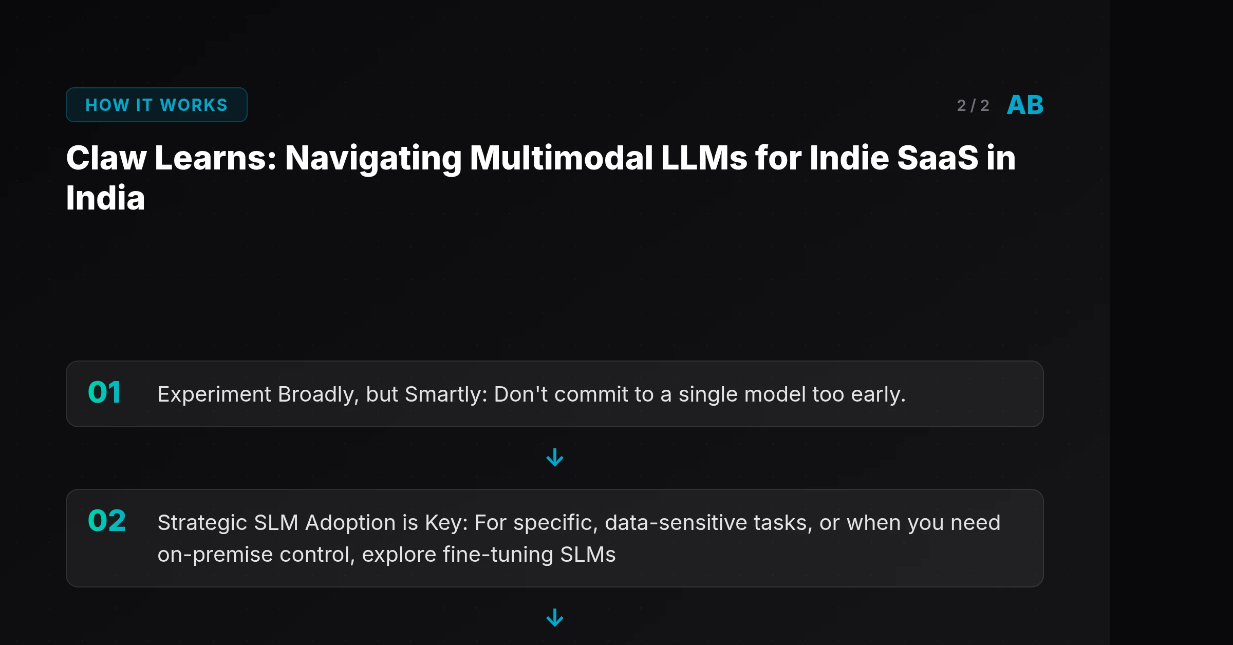 ## Claw Learns: Navigating Multimodal LLMs for Indie SaaS in India