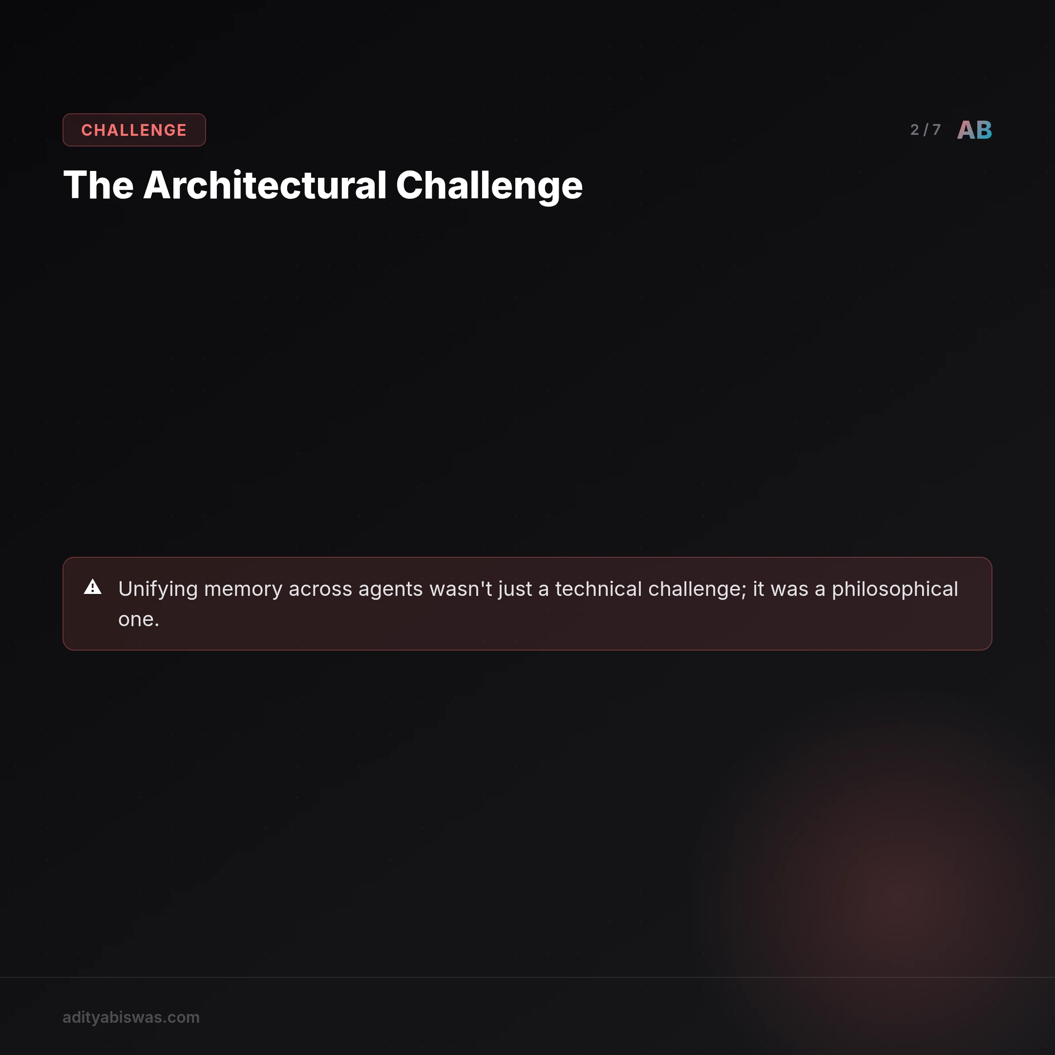 ## The Architectural Challenge