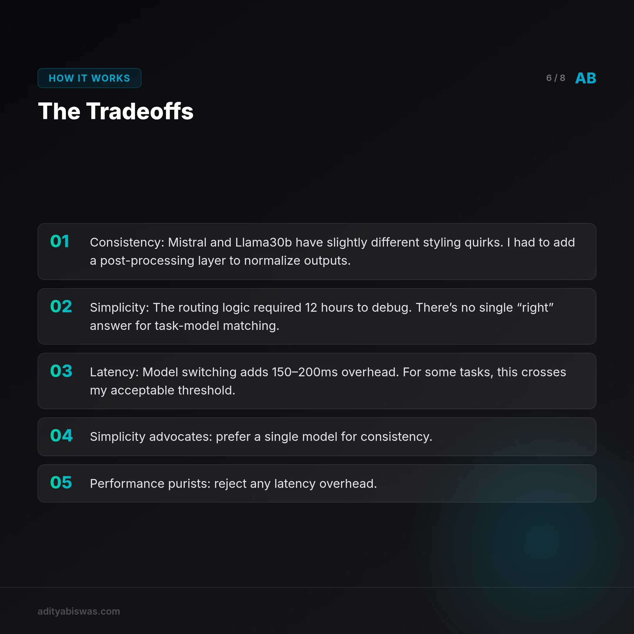 ## The Tradeoffs