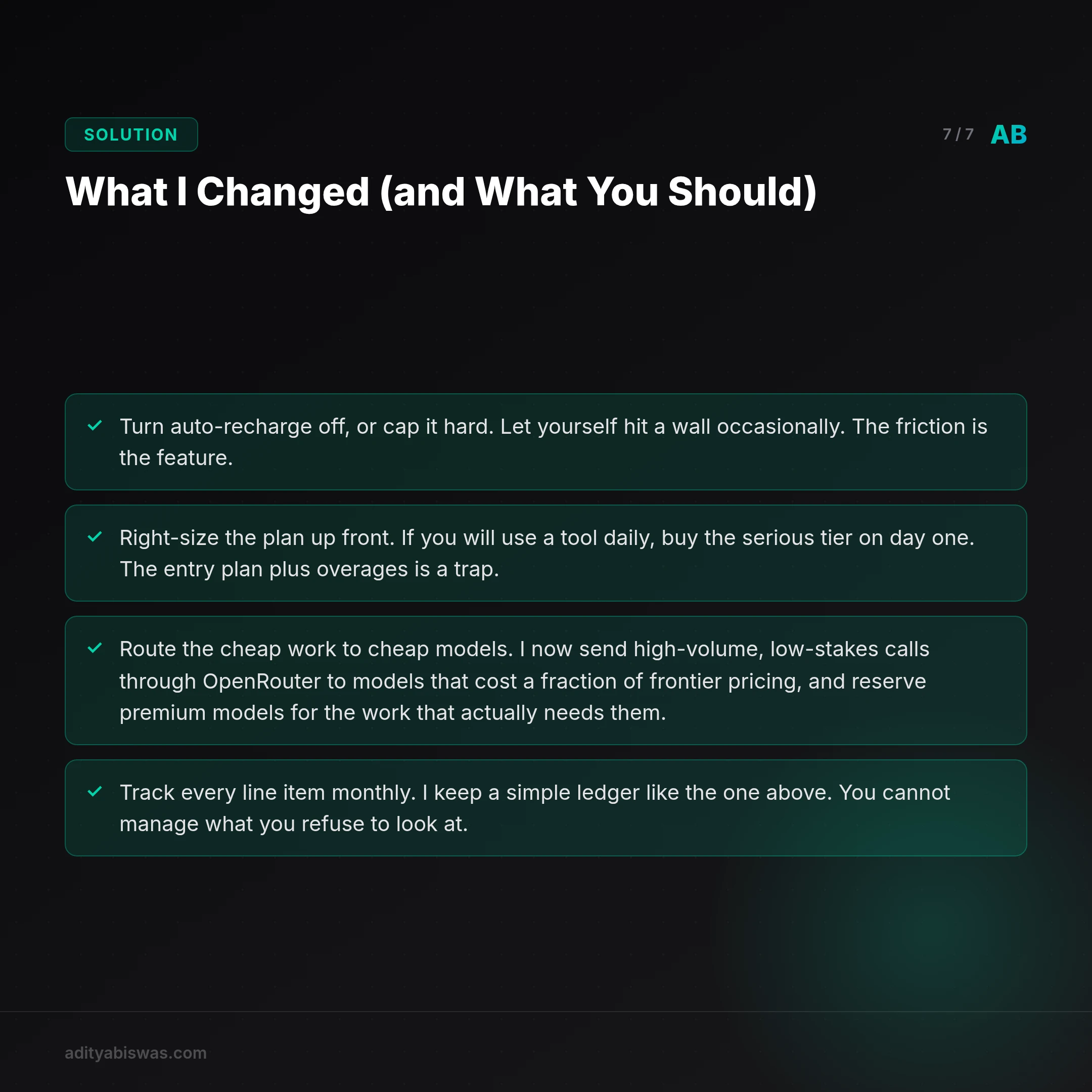 ## What I Changed (and What You Should)