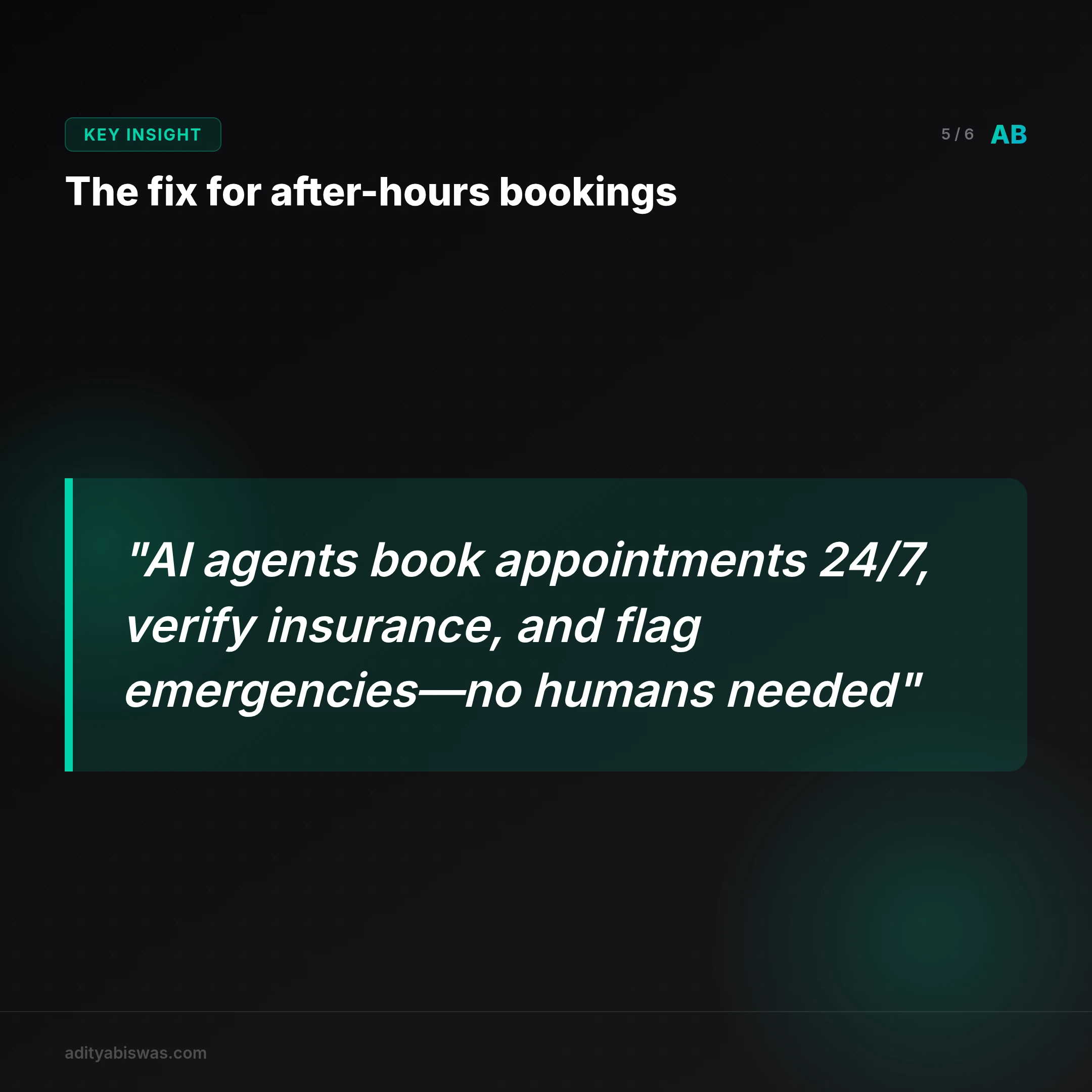 Who needs an AI booking agent?