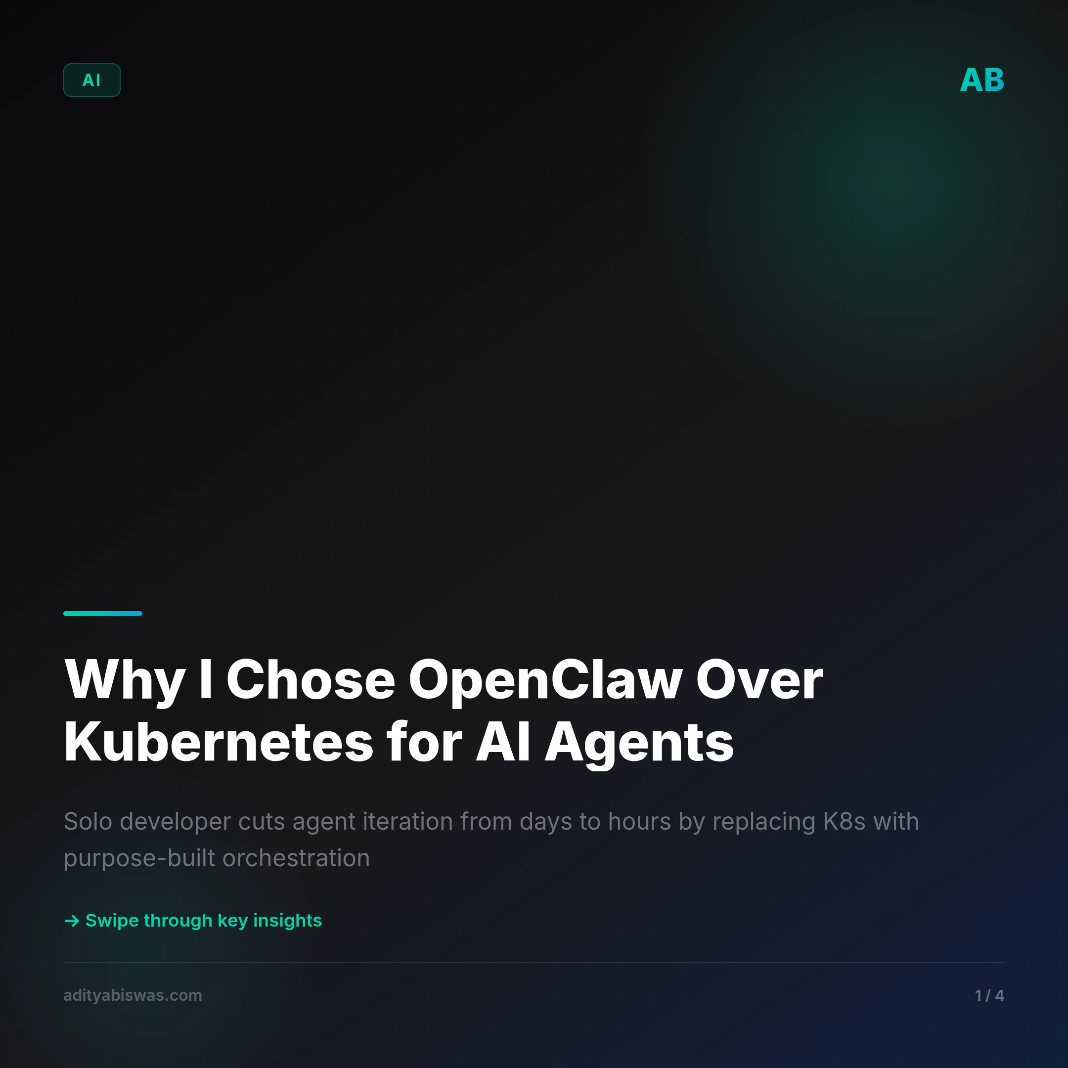 Why I Chose OpenClaw Over Kubernetes for My AI Agent Stack