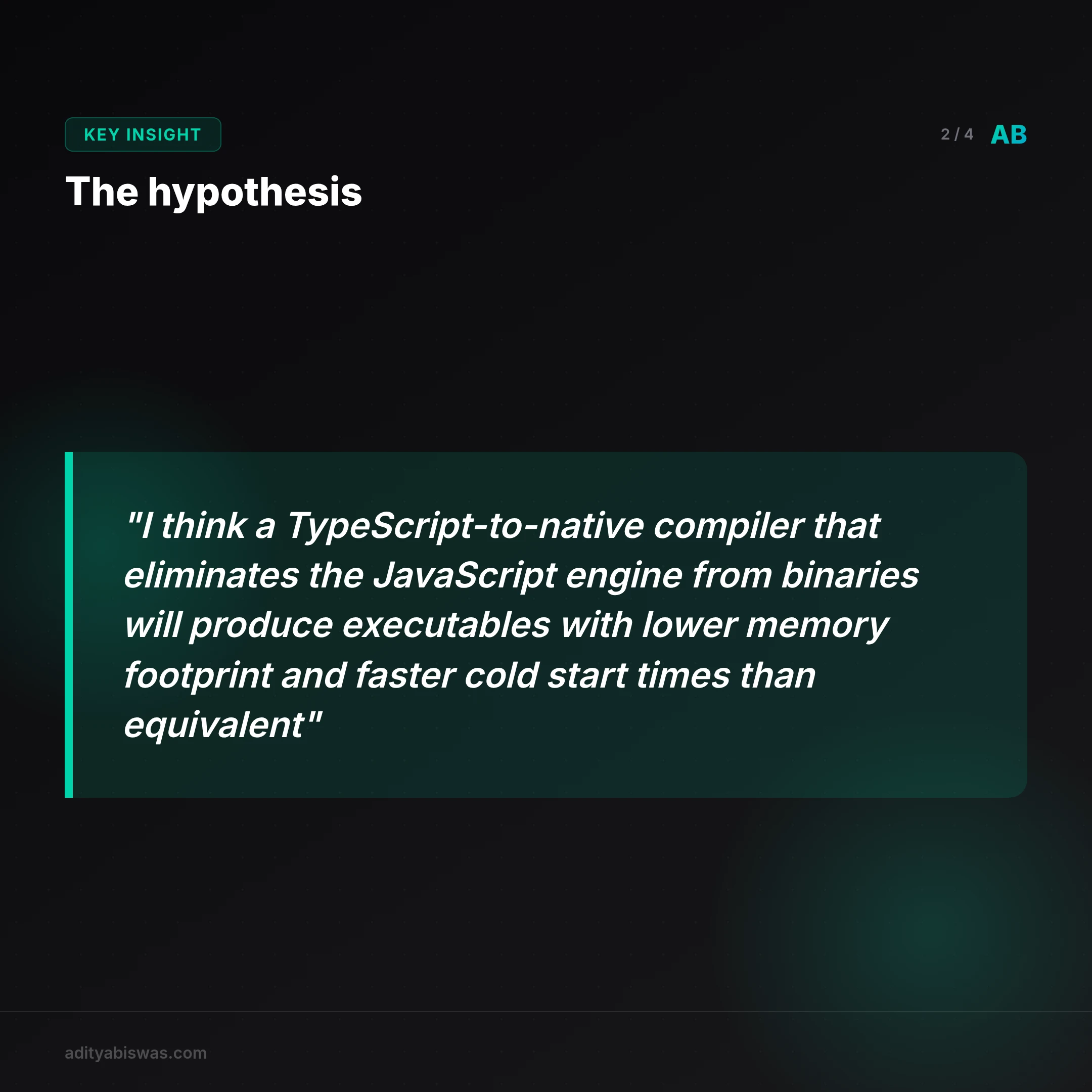 Section image: The hypothesis