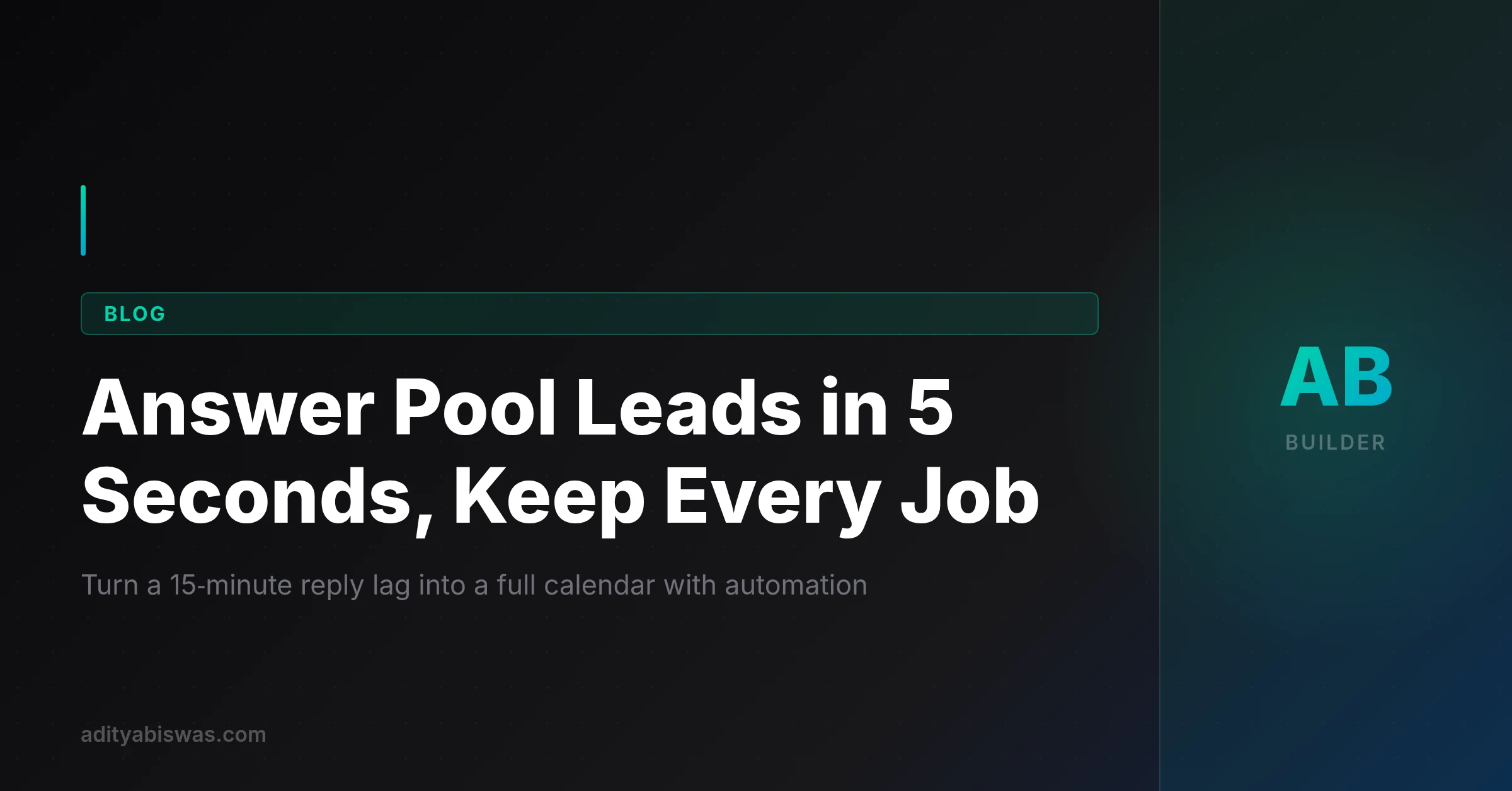 Why Pool-Service Leads Go Cold, and the Same-Day Fix