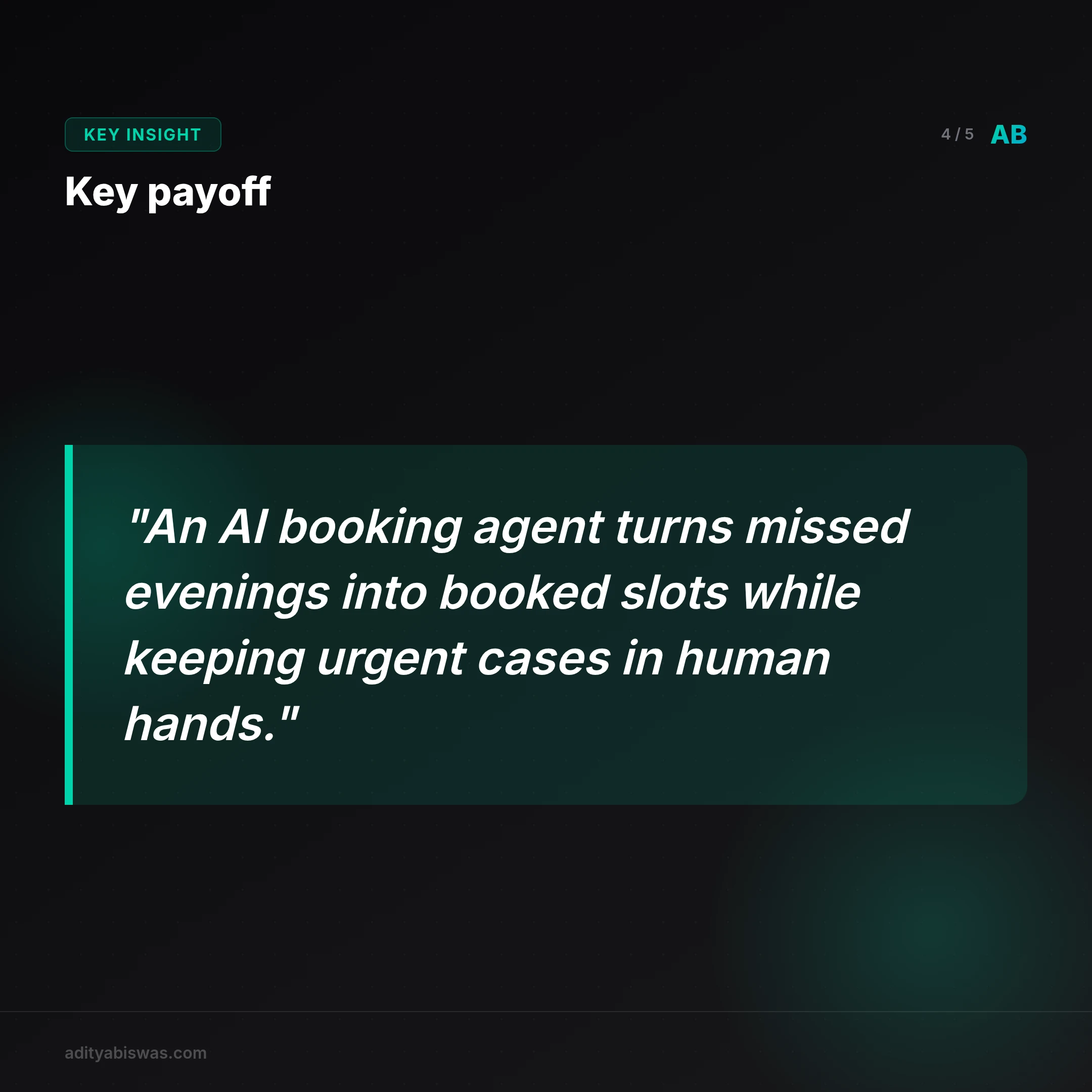 How does an AI booking agent work?