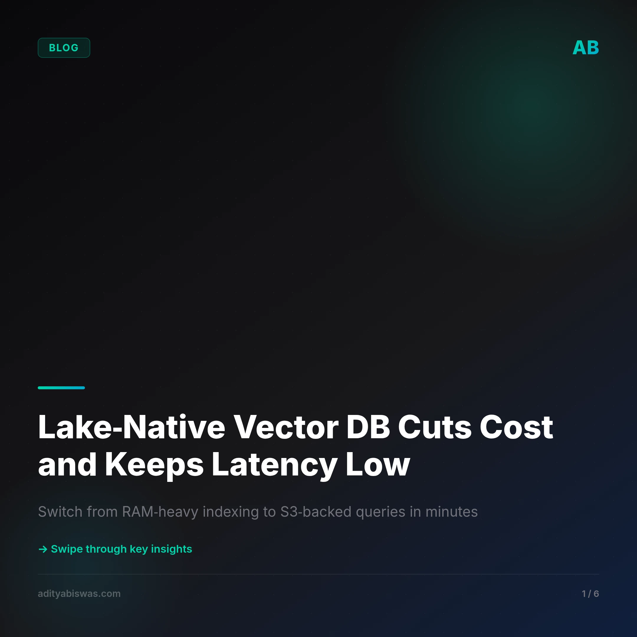 Vector databases moved from RAM to lakes — here's why it matters