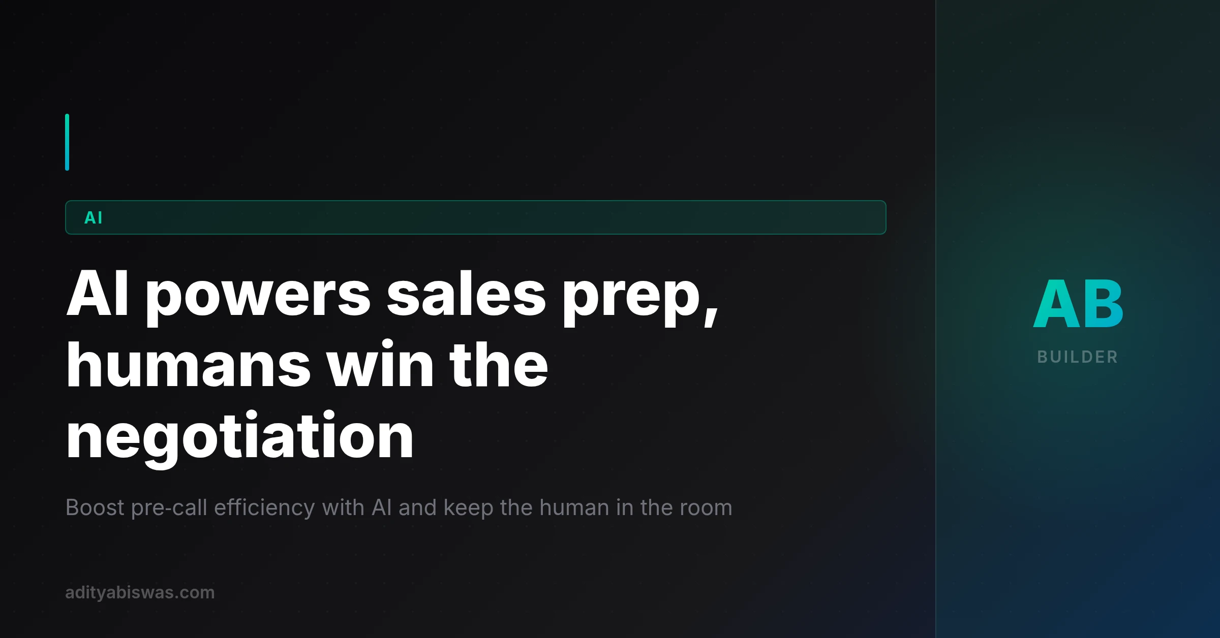 AI sharpens sales prep but can't replace human judgment in live negotiation